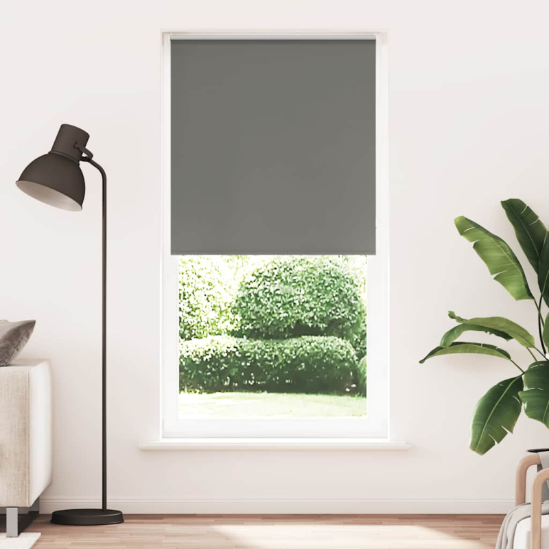Verdunkelungsrollo Grau 115x230cm Stoffbreite 110,7cm Polyester