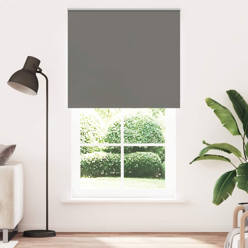Verdunkelungsrollo Grau 125x230cm Stoffbreite 121,6cm Polyester