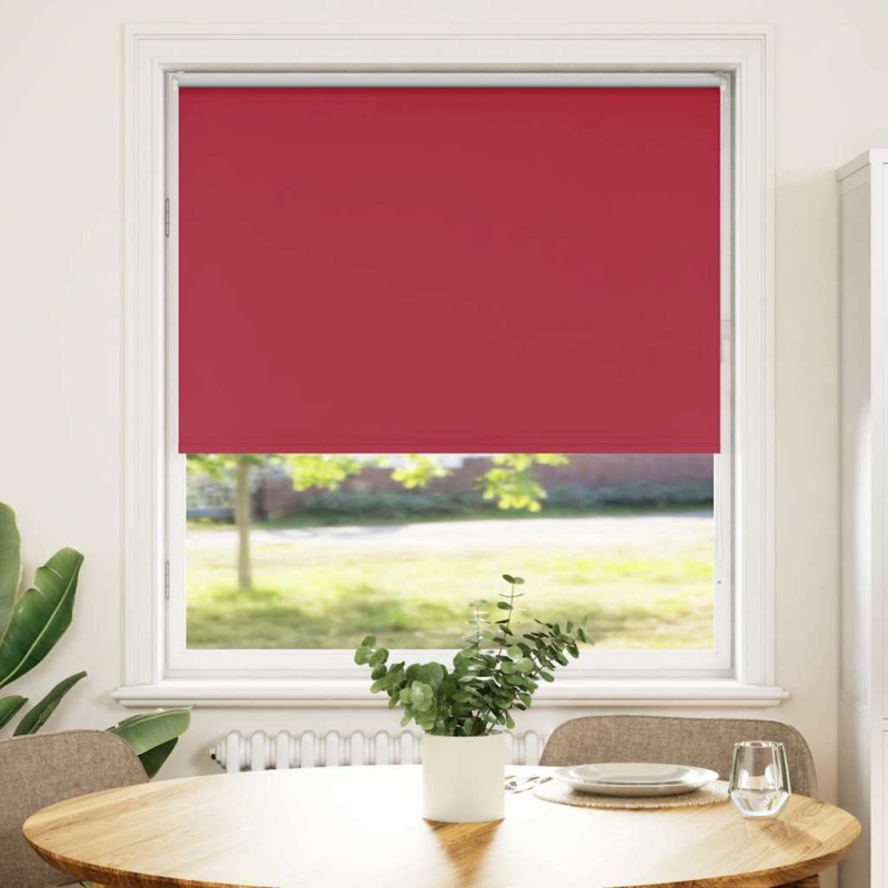 Verdunkelungsrollo Rot 110x130cm Stoffbreite 105,7cm Polyester