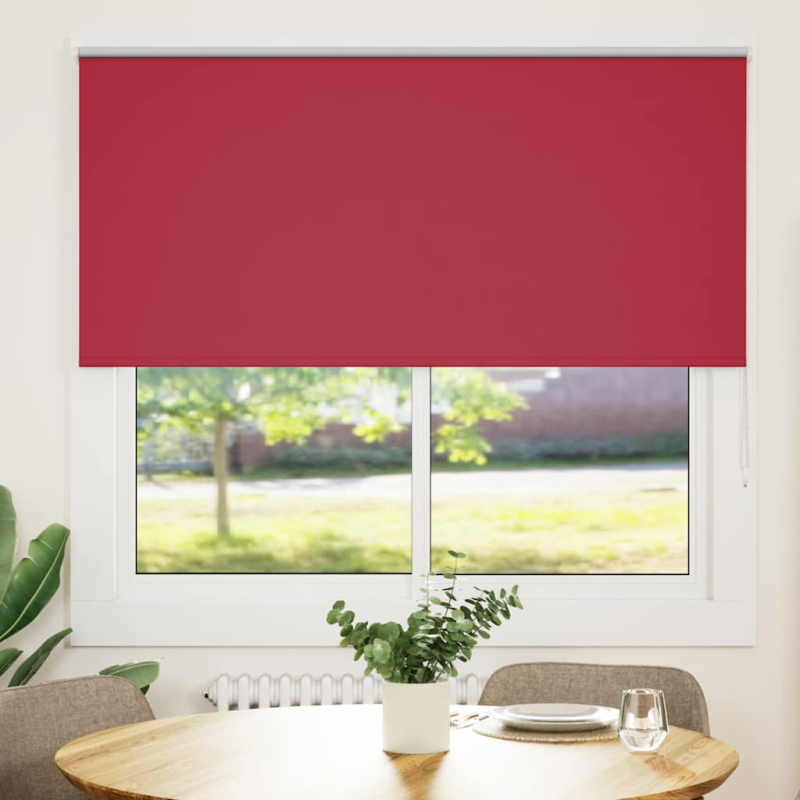 Verdunkelungsrollo Rot 160x130cm Stoffbreite 156,6cm Polyester