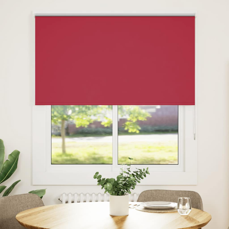 Verdunkelungsrollo Rot 130x150cm Stoffbreite 126,6cm Polyester
