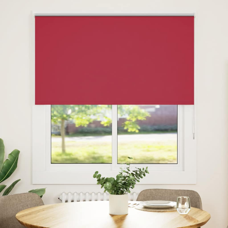 Verdunkelungsrollo Rot 135x175cm Stoffbreite 131,6cm Polyester
