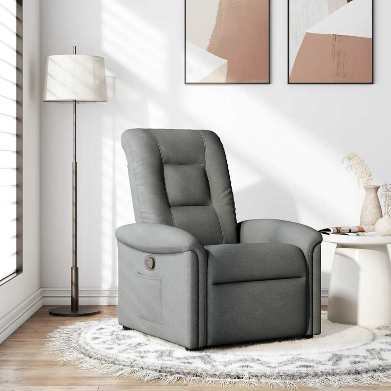Relaxsessel Dunkelgrau Stoff