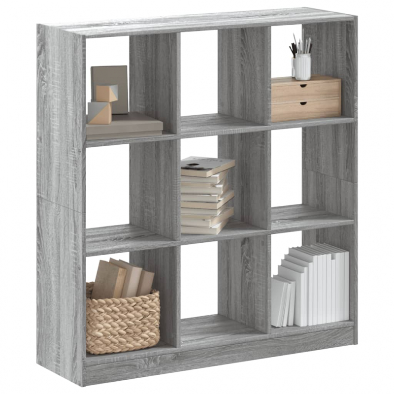 Bücherregal Grau Sonoma 102x32x108 cm Holzwerkstoff