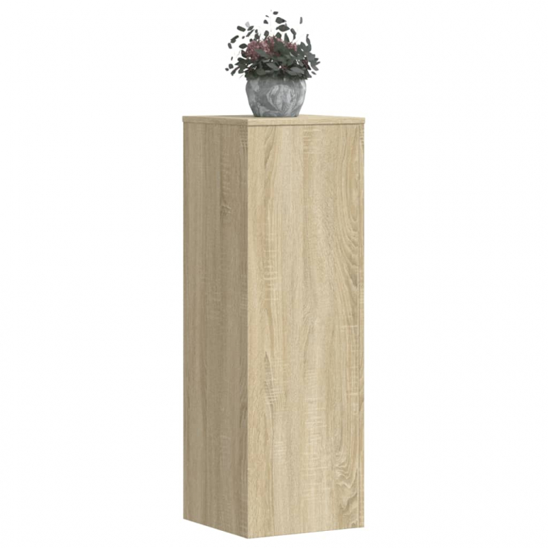Pflanzenständer 2 Stk. Sonoma-Eiche 33x33x100 cm Holzwerkstoff