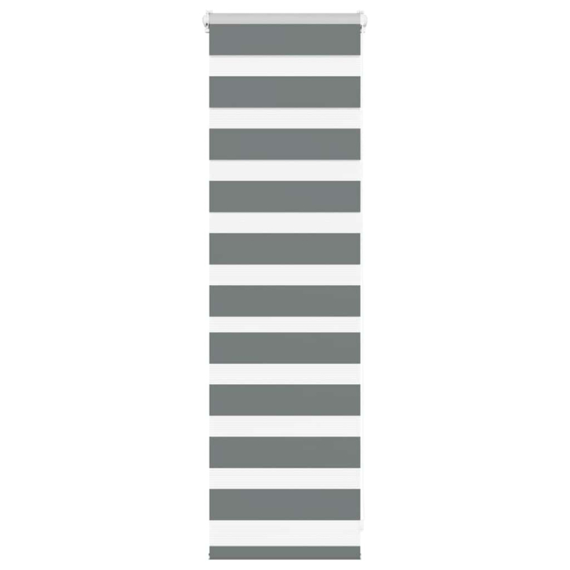 Zebrarollo Dunkelgrau 50x100 cm Stoffbreite 45,9 cm Polyester