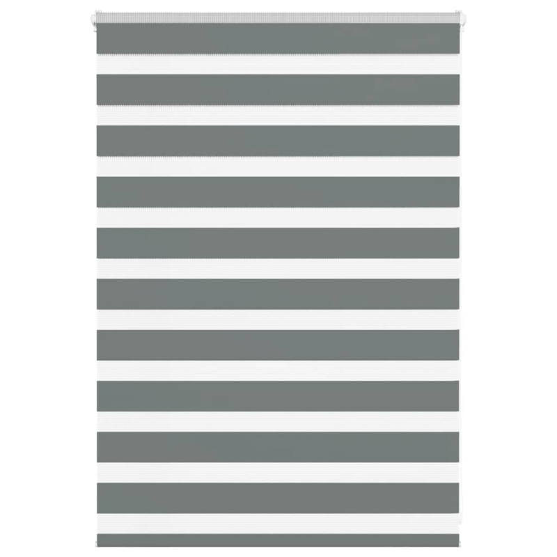 Zebrarollo Dunkelgrau 100x100 cm Stoffbreite 95,9 cm Polyester