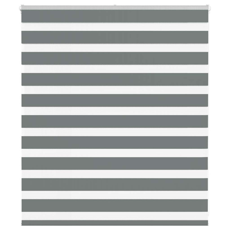 Zebrarollo Dunkelgrau 125x100 cm Stoffbreite 120,9 cm Polyester