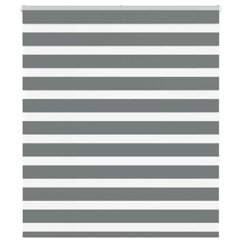 Zebrarollo Dunkelgrau 125x150 cm Stoffbreite 120,9 cm Polyester