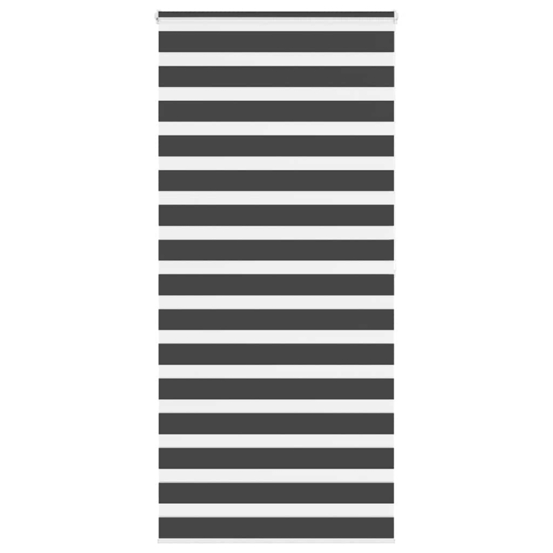 Zebrarollo Schwarz 95x200 cm Stoffbreite 90,9 cm Polyester