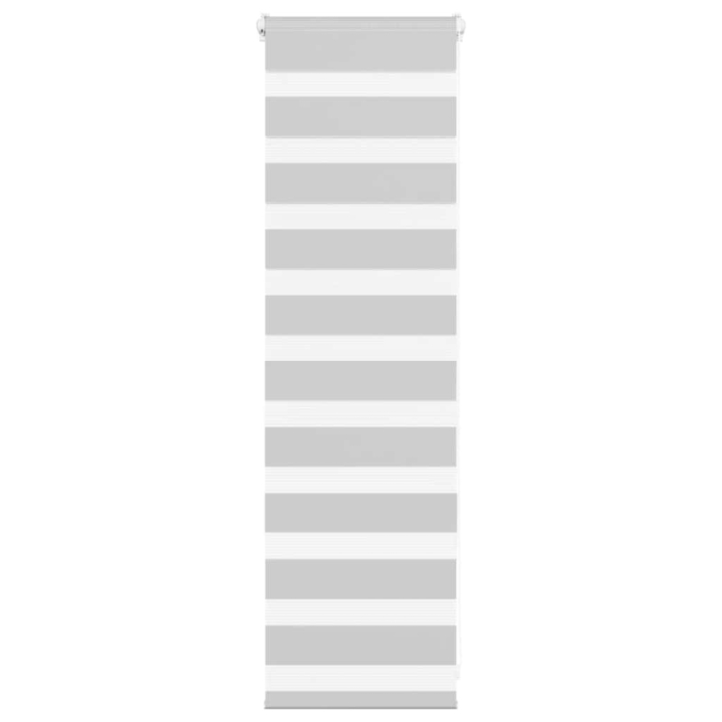 Zebrarollo Hellgrau 40x100 cm Stoffbreite 35,9 cm Polyester