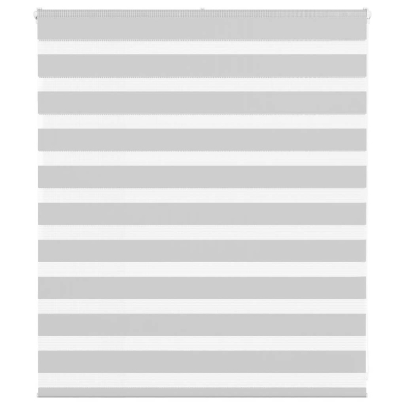 Zebrarollo Hellgrau 130x100 cm Stoffbreite 125,9 cm Polyester