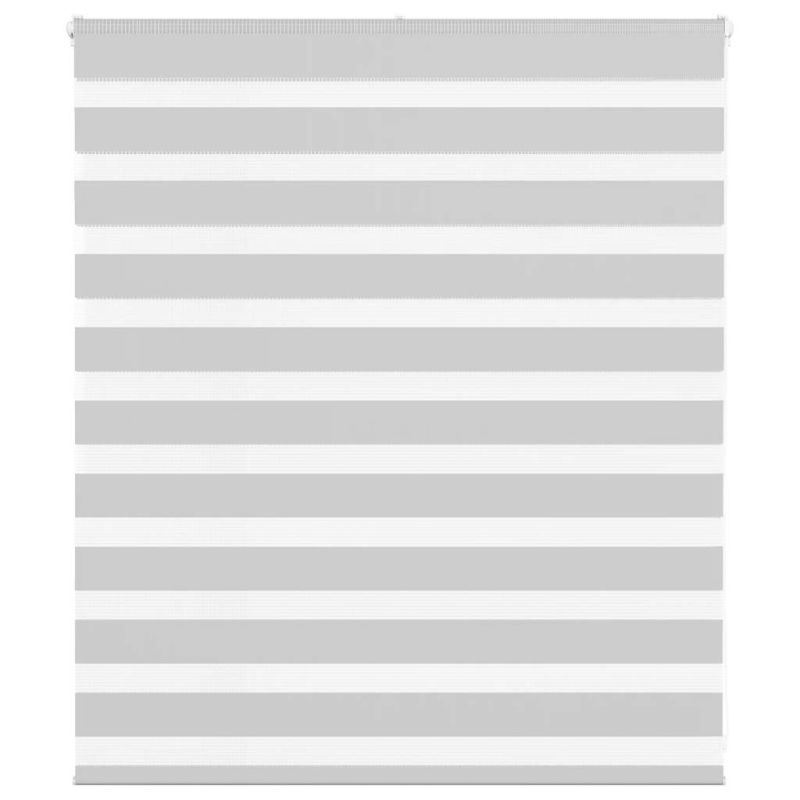 Zebrarollo Hellgrau 135x100 cm Stoffbreite 130,9 cm Polyester