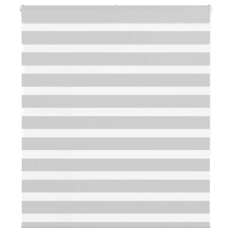 Zebrarollo Hellgrau 120x150 cm Stoffbreite 115,9 cm Polyester