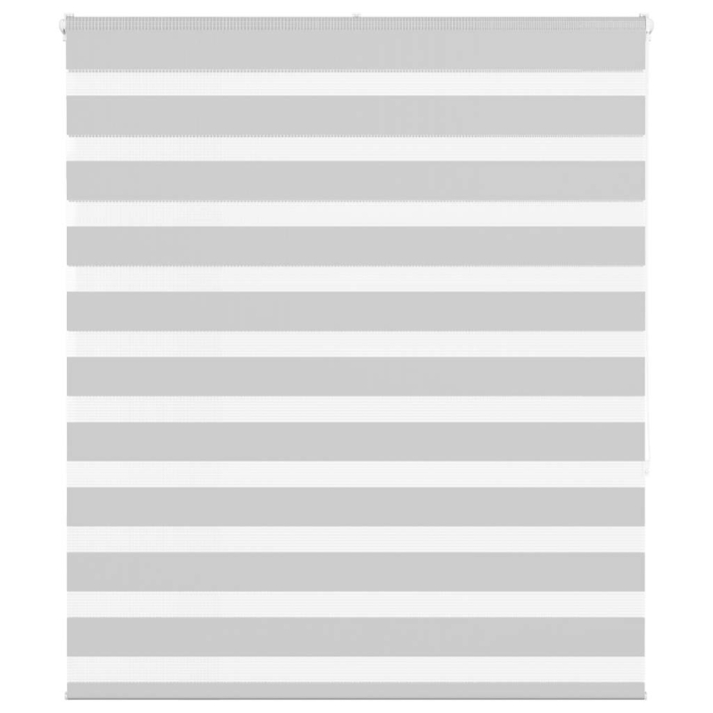 Zebrarollo Hellgrau 135x150 cm Stoffbreite 130,9 cm Polyester