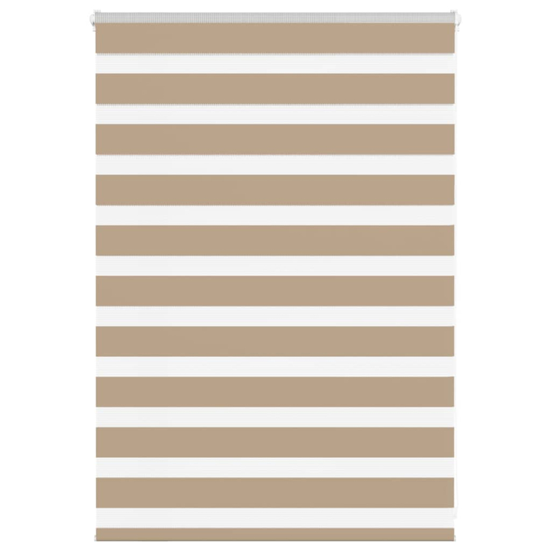 Zebrarollo Sandbraun 115x100 cm Stoffbreite 110,9 cm Polyester