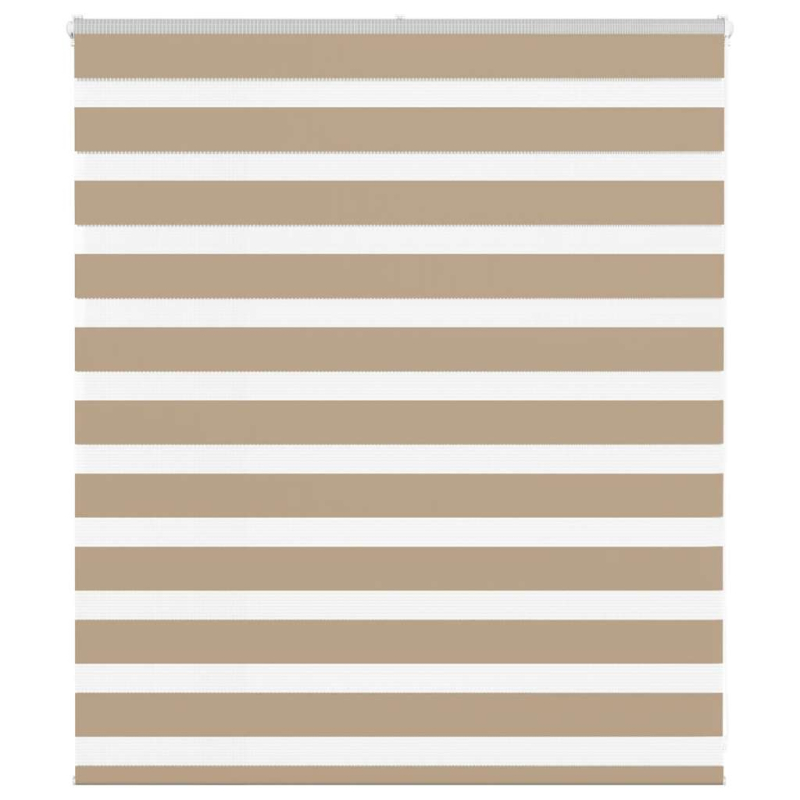 Zebrarollo Sandbraun 125x100 cm Stoffbreite 120,9 cm Polyester