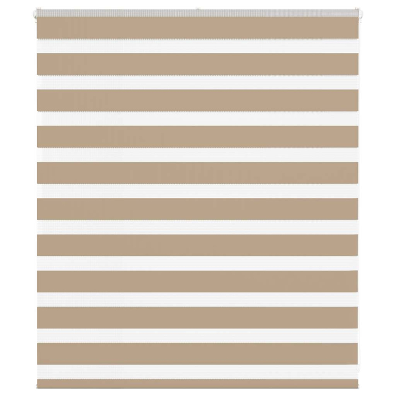 Zebrarollo Sandbraun 135x100 cm Stoffbreite 130,9 cm Polyester