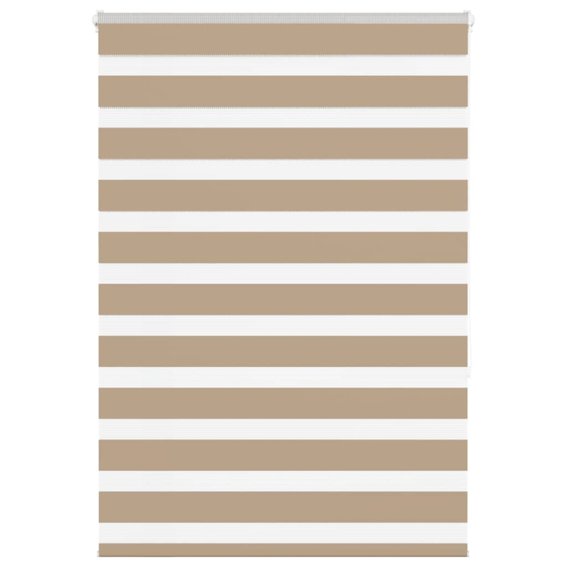 Zebrarollo Sandbraun 100x150 cm Stoffbreite 95,9 cm Polyester