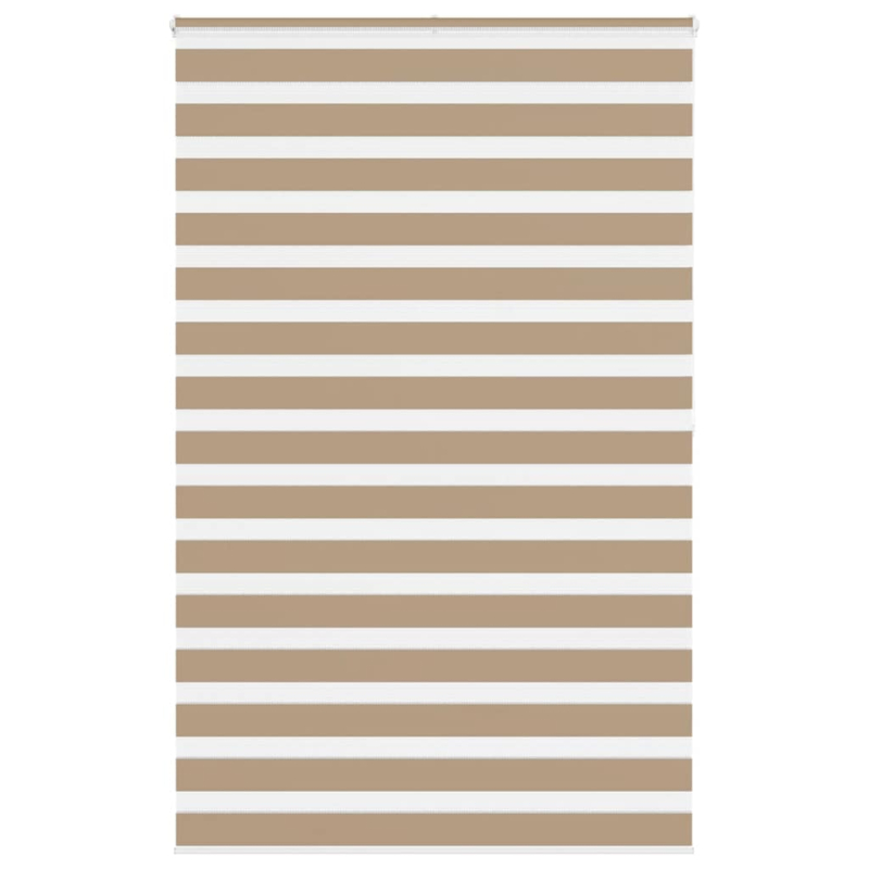 Zebrarollo Sandbraun 140x200 cm Stoffbreite 135,9 cm Polyester