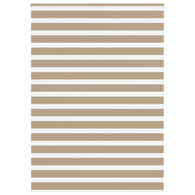 Zebrarollo Sandbraun 160x200 cm Stoffbreite 155,9 cm Polyester