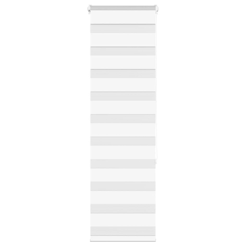 Zebrarollo Weiß 50x150 cm Stoffbreite 45,9 cm Polyester