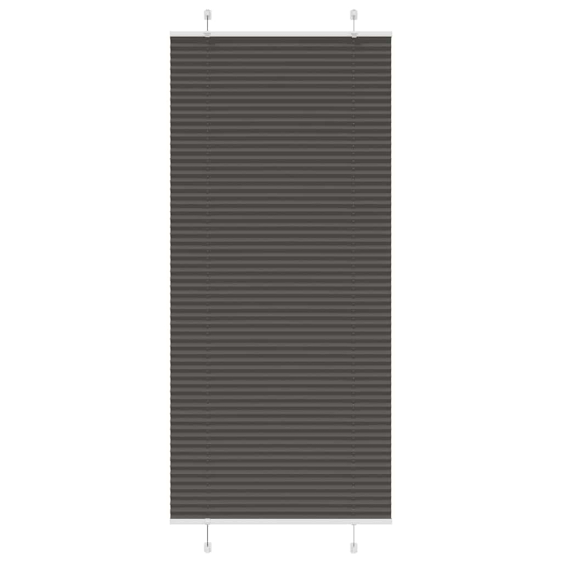 Plissee Schwarz 95x200 cm Stoffbreite 94,4 cm Polyester