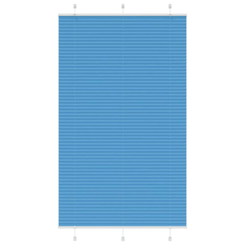 Plissee Blau 120x200 cm Stoffbreite 119,4 cm Polyester