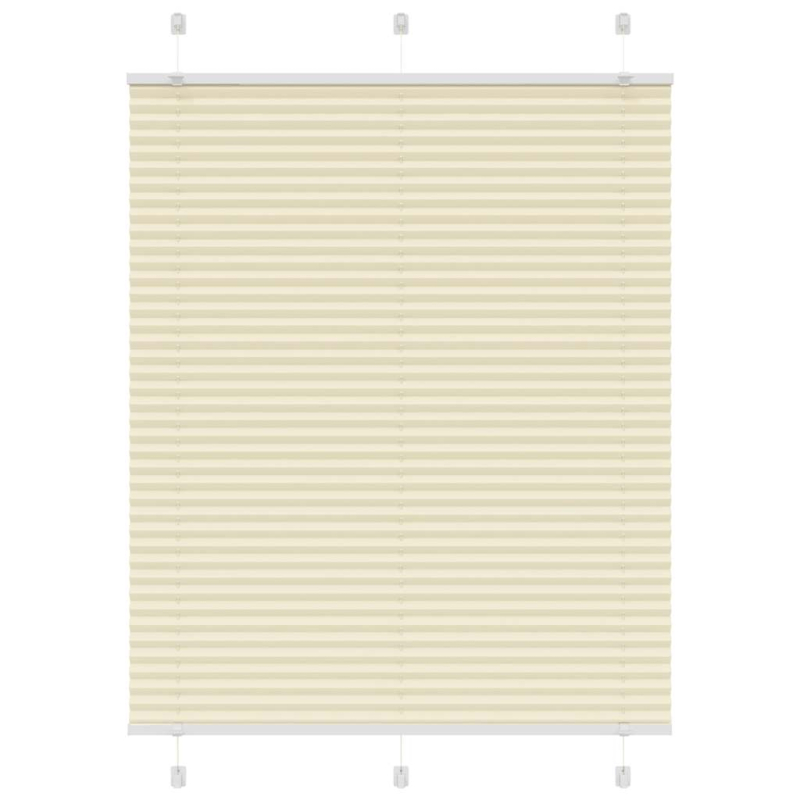 Plissee Creme 105x100 cm Stoffbreite 104,4 cm Polyester