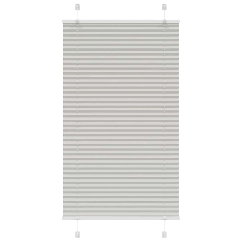 Plissee Hellgrau 70x150 cm Stoffbreite 69,4 cm Polyester