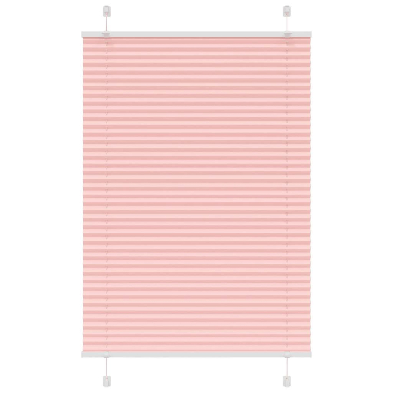 Plissee Rosa 100x100 cm Stoffbreite 99,4 cm Polyester