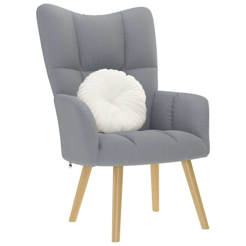 Relaxsessel Hellgrau Stoff