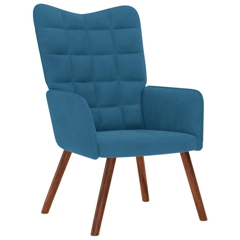 Relaxsessel Blau Samt