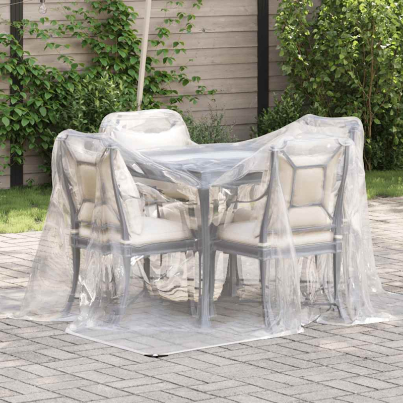 Transparente Plane mit Ösen 2x2 m Polyethylen