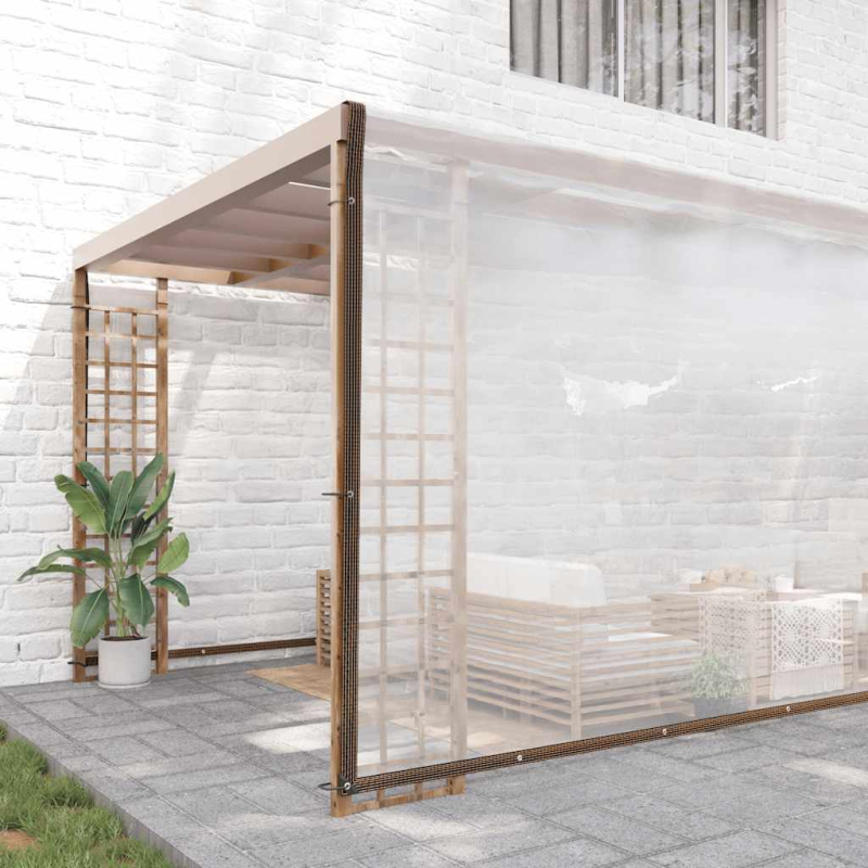Transparente Plane mit Ösen 10x10 m Polyethylen