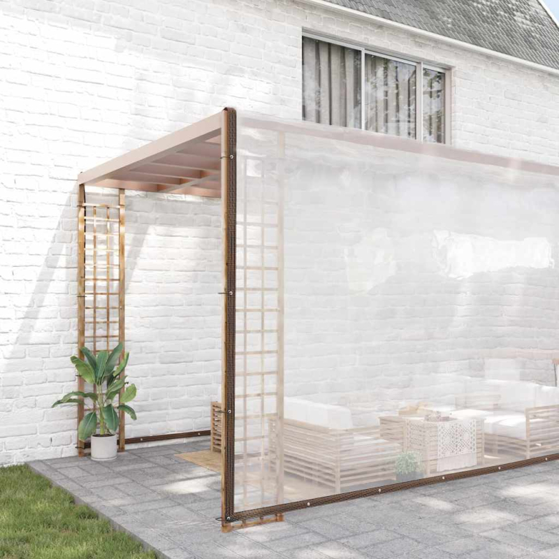 Transparente Plane mit Ösen 10x12 m Polyethylen