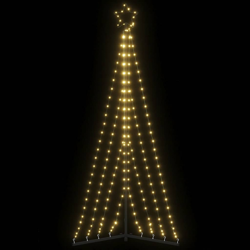 Weihnachtsbaum-Beleuchtung 339 LEDs Warmweiß 187 cm