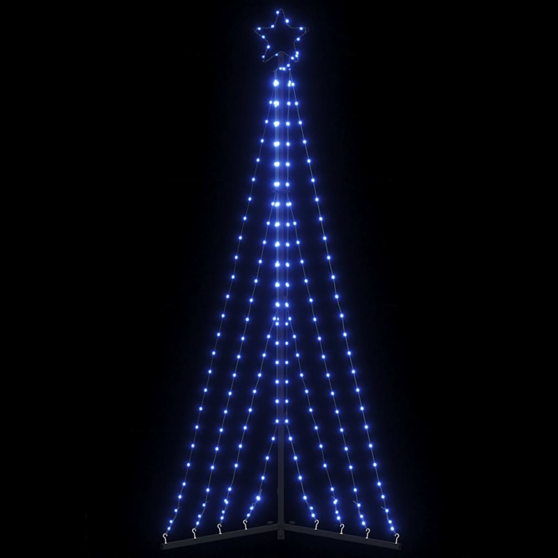 Weihnachtsbaum-Beleuchtung 339 LEDs Blau 187 cm