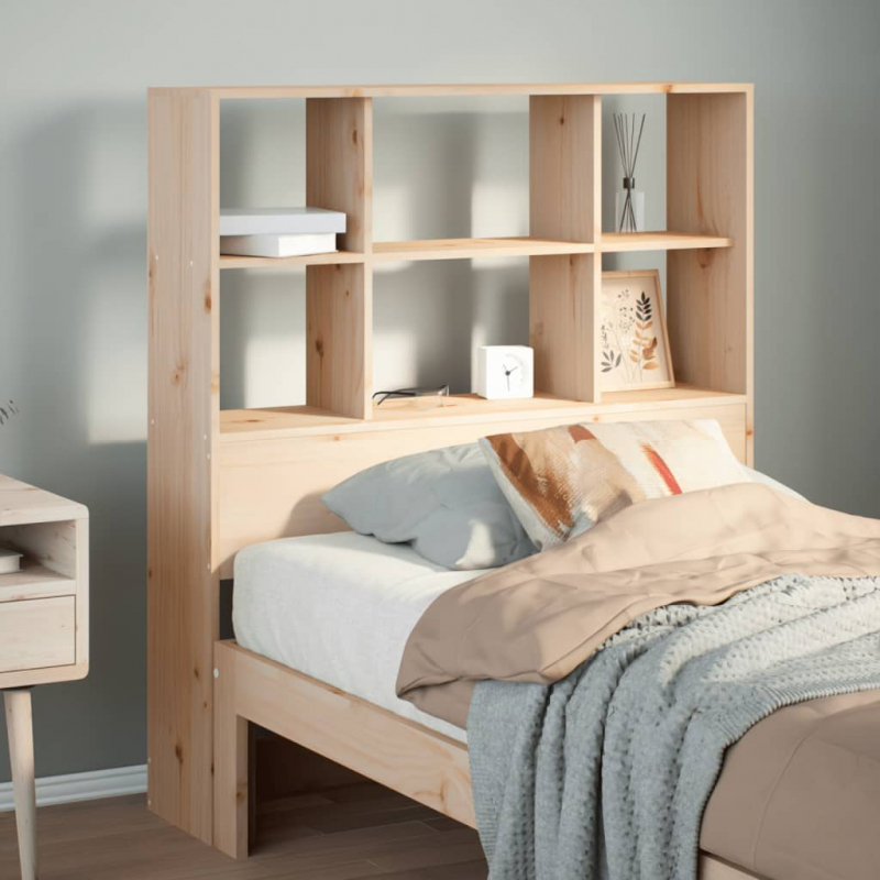 Kopfteil mit Stauraum 90 cm Massivholz Kiefer