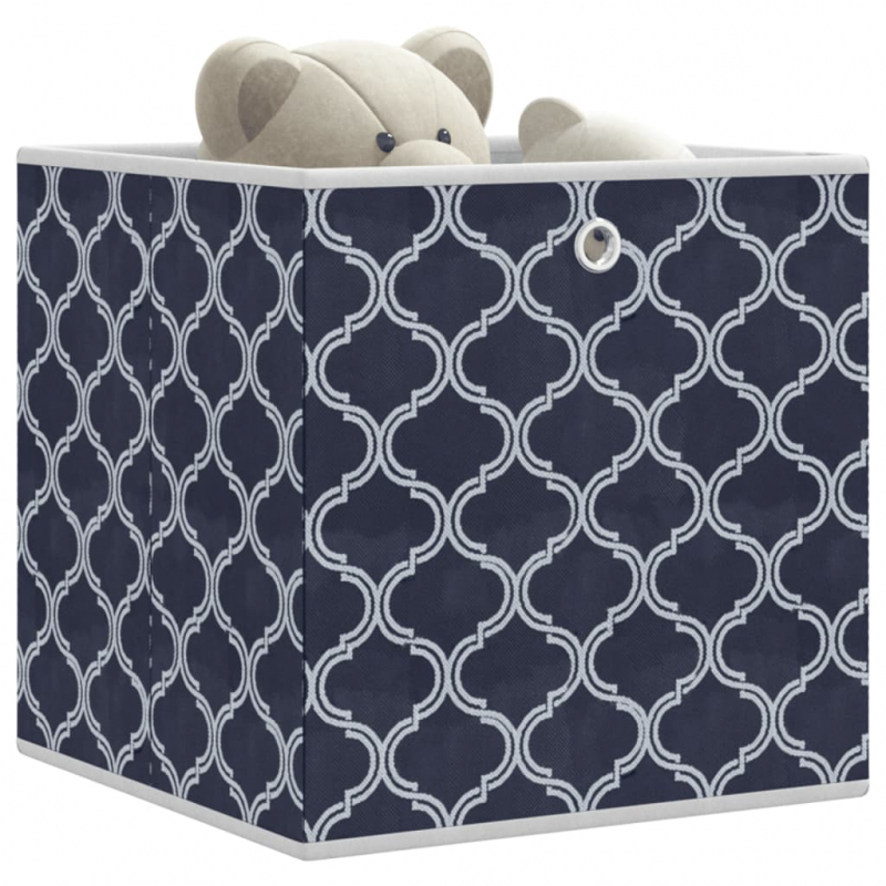 Faltboxen 10 Stk. Blau 32x32x32 cm Vlies