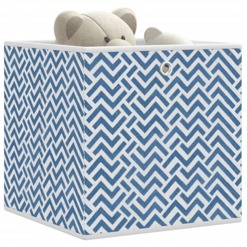 Faltboxen 4 Stk. Blau 32x32x32 cm Vlies