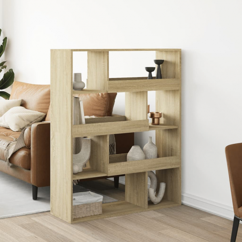 Bücherregal Sonoma-Eiche 100x33x125,5 cm Holzwerkstoff