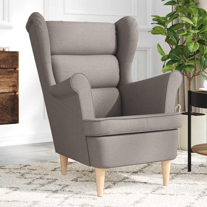 Sessel Taupe 74x84x100 cm Stoff