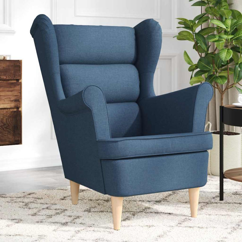 Sessel Blau 74x84x100 cm Stoff