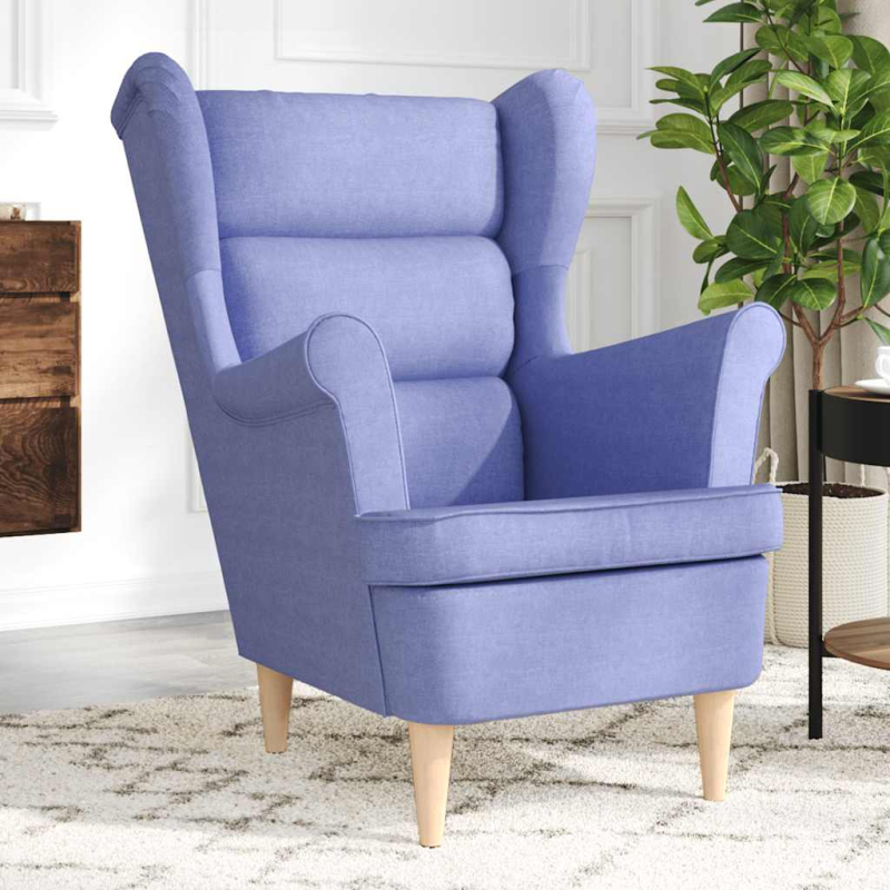 Sessel Jeansblau 74x84x100 cm Stoff