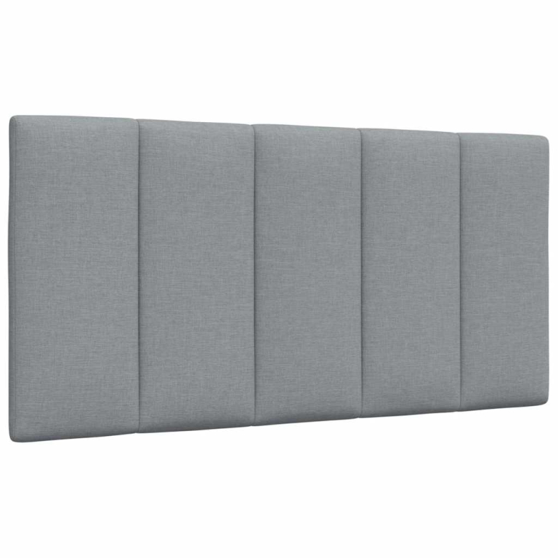 Kopfteil-Kissen Hellgrau 100 cm Stoff
