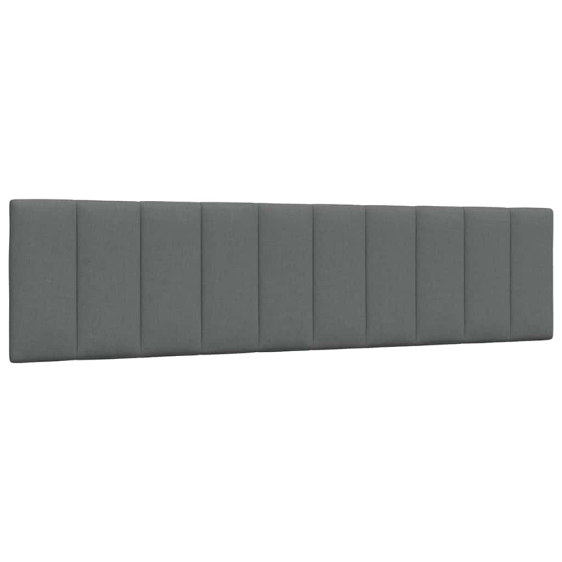 Kopfteil-Kissen Dunkelgrau 200 cm Stoff