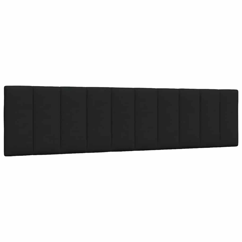 Kopfteil-Kissen Schwarz 200 cm Stoff