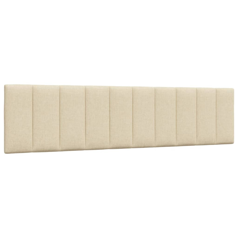 Kopfteil-Kissen Creme 200 cm Stoff
