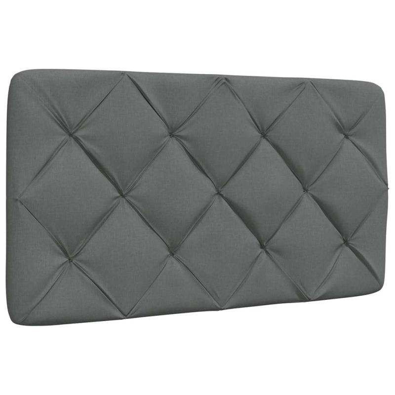 Kopfteil-Kissen Dunkelgrau 90 cm Stoff